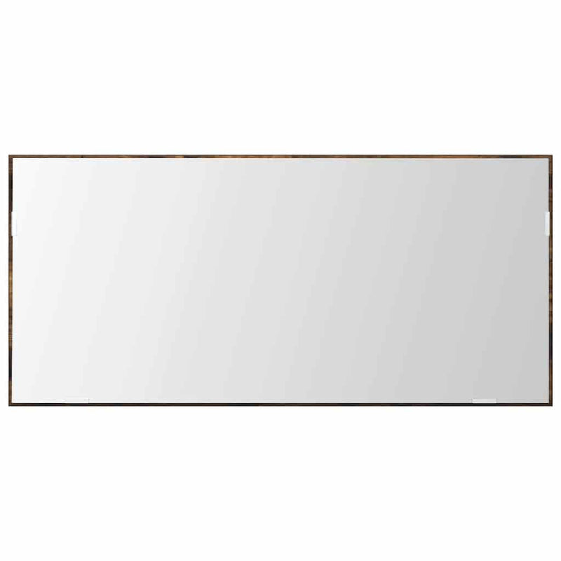 vidaXL Fürdőszobai tükör tükörrel Barna 80 x 8.5 x 37 cm Faanyag
