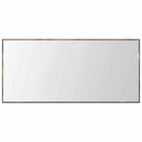 vidaXL Tükör LED -es lámpákkal Barna 80 x 37 cm Üveg és Műszaki Fa