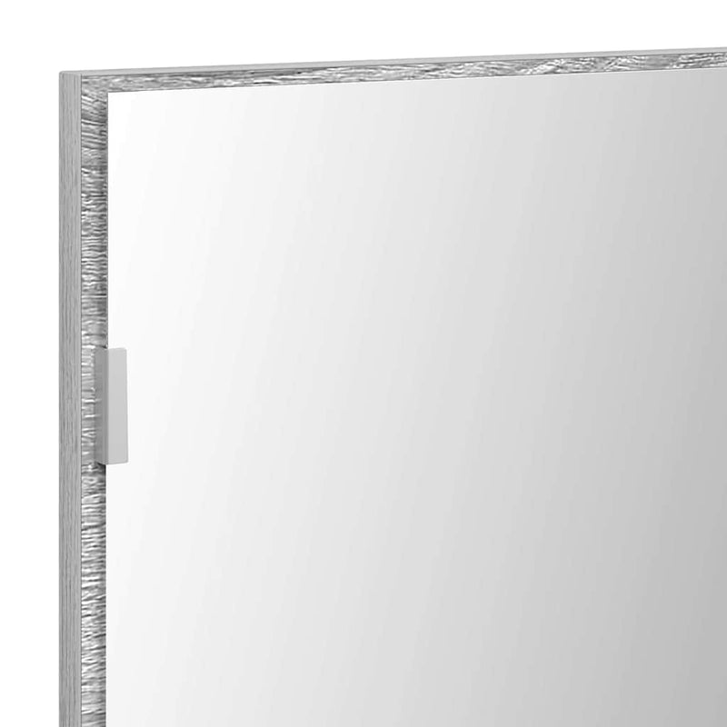 vidaXL Fürdőszobai tükör Magas szürke sonoma 80 x 8.5 x 37 cm Faanyag