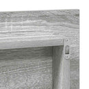 vidaXL Tükör Magas szürke sonoma 80 x 37 cm Üveg és Műszaki Fa