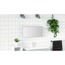 vidaXL Tükör Magas szürke sonoma 80 x 37 cm Üveg és Műszaki Fa