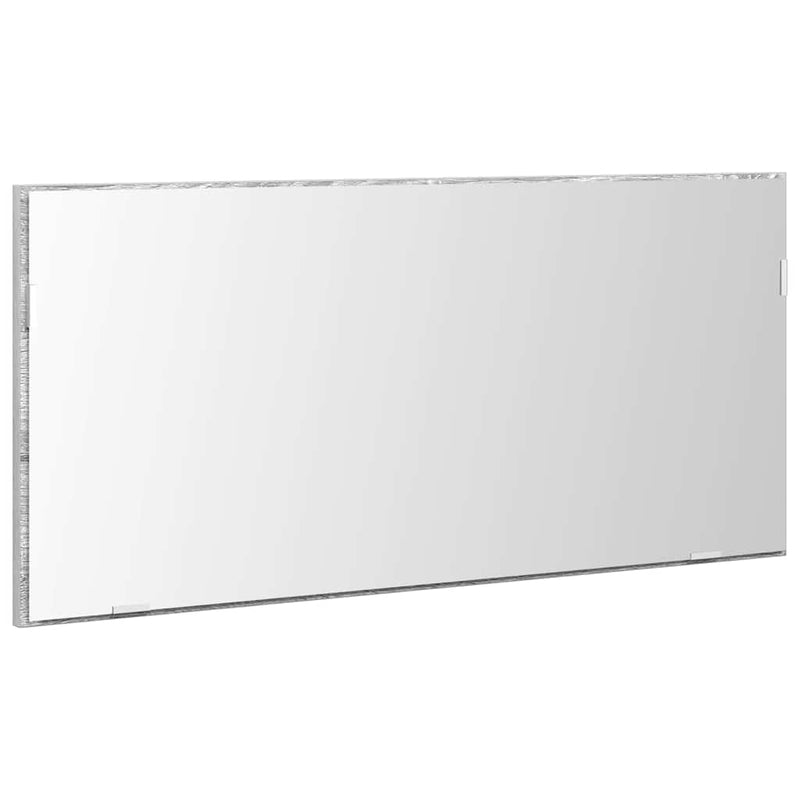 vidaXL Fürdőszobai tükör Magas szürke sonoma 80 x 8.5 x 37 cm Faanyag