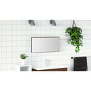 vidaXL Tükör tükörrel barna tölgy 80 x 37 cm Üveg és Műszaki Fa
