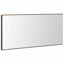 vidaXL Tükör tükörrel barna tölgy 80 x 37 cm Üveg és Műszaki Fa