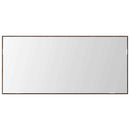 vidaXL Tükör tükörrel barna tölgy 80 x 37 cm Üveg és Műszaki Fa