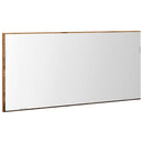 vidaXL Tükör LED -es lámpákkal Régi fa 80 x 37 cm Üveg és Műszaki Fa