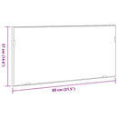vidaXL Tükör LED -es lámpákkal Régi fa 80 x 37 cm Üveg és Műszaki Fa