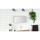 vidaXL Tükör tükörrel kézműves tölgy 80 x 37 cm Üveg és Műszaki Fa