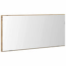 vidaXL Tükör tükörrel kézműves tölgy 80 x 37 cm Üveg és Műszaki Fa