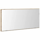 vidaXL Tükör tükörrel kézműves tölgy 80 x 37 cm Üveg és Műszaki Fa