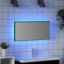 vidaXL Tükör tükörrel Musta tammi 80 x 37 cm Üveg és Műszaki Fa