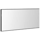 vidaXL Tükör tükörrel Musta tammi 80 x 37 cm Üveg és Műszaki Fa