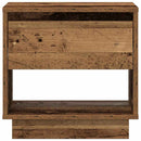 vidaXL Éjjeliszekrény fiókkal Öreg fa 45 x 34 x 44 cm Faanyag