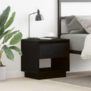 vidaXL Éjjeliszekrény fiókkal Fekete tölgy 45 x 34 x 44 cm Faanyag