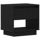 vidaXL Éjjeliszekrény fiókkal Fekete tölgy 45 x 34 x 44 cm Faanyag