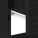 vidaXL Éjjeliszekrény 2 pcs Fekete tölgy 45 x 34 x 44 cm Faanyag