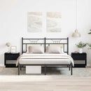vidaXL Éjjeliszekrény 2 pcs Fekete tölgy 45 x 34 x 44 cm Faanyag