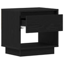 vidaXL Éjjeliszekrény 2 pcs Fekete tölgy 45 x 34 x 44 cm Faanyag