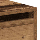 vidaXL Éjjeliszekrény fiókkal 2 pcs Öreg fa 45 x 34 x 44,5 cm Faanyag