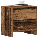 vidaXL Éjjeliszekrény fiókkal 2 pcs Öreg fa 45 x 34 x 44,5 cm Faanyag