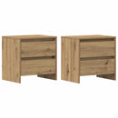 vidaXL Éjjeliszekrény 2 pcs Artisan tölgy 45 x 34 x 44,5 cm Faanyag
