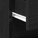 vidaXL Éjjeliszekrény fiókkal Musta tammi 45 x 34 x 44.5 cm Faanyag