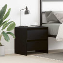 vidaXL Éjjeliszekrény fiókkal Fekete tölgy 45 x 34 x 44,5 cm Faanyag