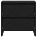 vidaXL Éjjeliszekrény fiókkal Musta tammi 45 x 34 x 44.5 cm Faanyag