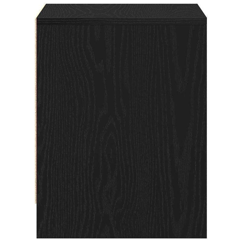 vidaXL Éjjeliszekrény fiókkal Musta tammi 45 x 34 x 44.5 cm Faanyag