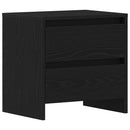 vidaXL Éjjeliszekrény 2 pcs Fekete tölgy 45 x 34 x 44,5 cm Faanyag