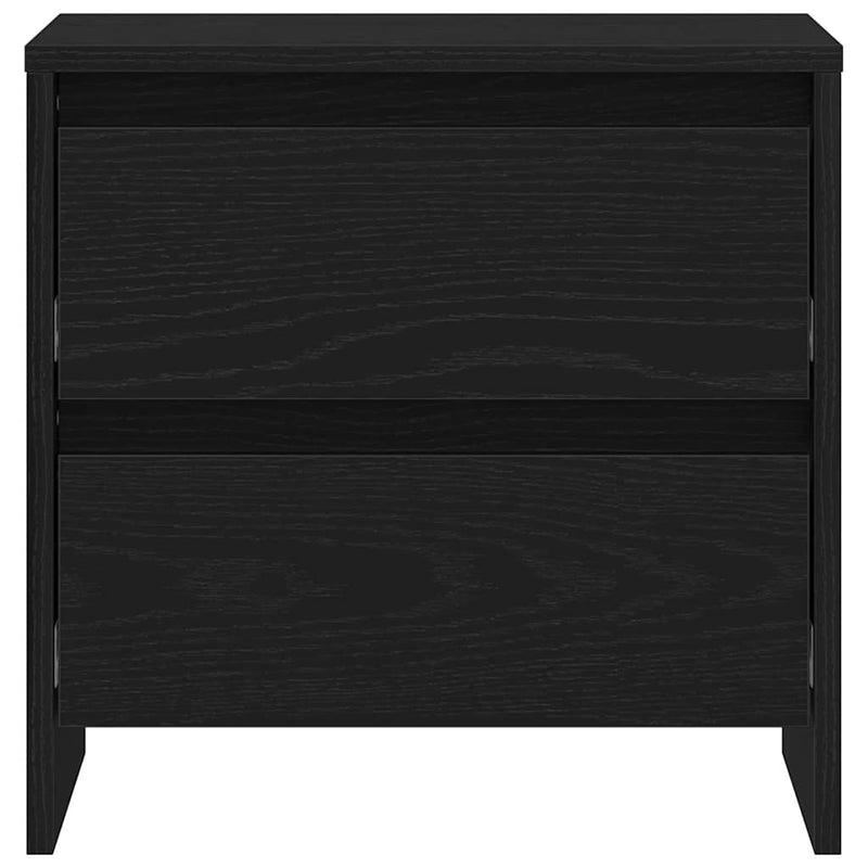 vidaXL Éjjeliszekrény 2 pcs Musta tammi 45 x 34 x 44.5 cm Faanyag