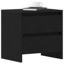 vidaXL Éjjeliszekrény 2 pcs Fekete tölgy 45 x 34 x 44,5 cm Faanyag