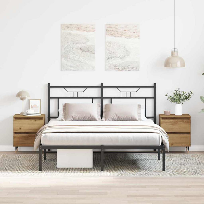 vidaXL Éjjeliszekrény 2 pcs Artisan tölgy 40 x 35 x 50 cm Faanyag