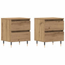 vidaXL Éjjeliszekrény 2 pcs Artisan tölgy 40 x 35 x 50 cm Faanyag