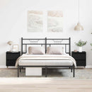 vidaXL Éjjeliszekrény 2 pcs Fekete tölgy 40 x 35 x 50 cm Faanyag