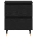 vidaXL Éjjeliszekrény 2 pcs Fekete tölgy 40 x 35 x 50 cm Faanyag