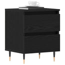 vidaXL Éjjeliszekrény 2 pcs Fekete tölgy 40 x 35 x 50 cm Faanyag