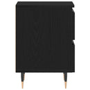 vidaXL Éjjeliszekrény 2 pcs Fekete tölgy 40 x 35 x 50 cm Faanyag