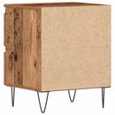 vidaXL Éjjeliszekrény fiókkal 2 pcs Régi fa 40 x 35 x 50 cm Faanyag