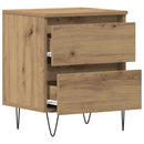 vidaXL Éjjeliszekrény 2 pcs kézműves tölgy 40 x 35 x 50 cm Faanyag