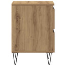 vidaXL Éjjeliszekrény 2 pcs kézműves tölgy 40 x 35 x 50 cm Faanyag