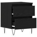 vidaXL Éjjeliszekrény 2 pcs Musta tammi 40 x 35 x 50 cm Faanyag