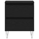 vidaXL Éjjeliszekrény 2 pcs Musta tammi 40 x 35 x 50 cm Faanyag