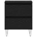 vidaXL Éjjeliszekrény 2 pcs Musta tammi 40 x 35 x 50 cm Faanyag