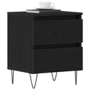 vidaXL Éjjeliszekrény 2 pcs Musta tammi 40 x 35 x 50 cm Faanyag
