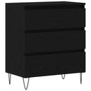 vidaXL Széf fiókkal Fekete tölgy 60 x 35 x 70 cm Faanyag