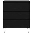 vidaXL Széf fiókkal Fekete tölgy 60 x 35 x 70 cm Faanyag