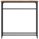 vidaXL Konzolasztal polcokkal Öreg fa 75 x 19,5 x 75 cm Faanyag