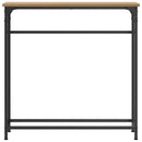 vidaXL Konzolasztal polcokkal Artisan tölgy 75 x 19,5 x 75 cm Faanyag