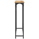 vidaXL Konzolasztal polcokkal Artisan tölgy 75 x 19,5 x 75 cm Faanyag